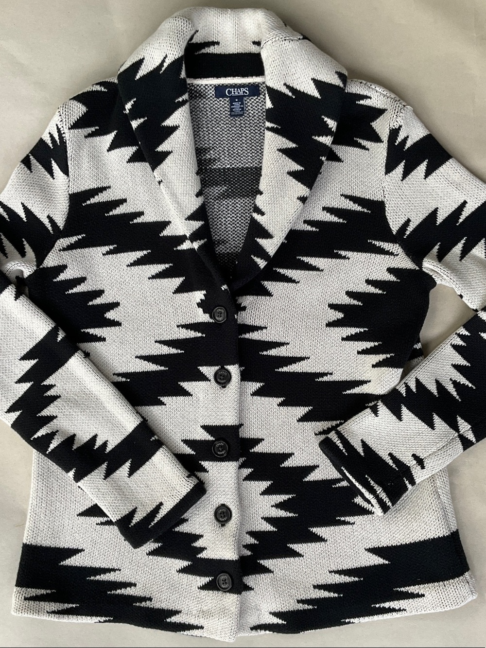 Chaps Aztec sweater jacket - Picture 2 of 9
